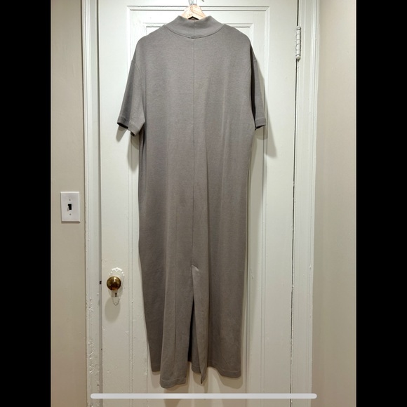 Zara Tan Gray Maxi Dress with Mock Neck - Picture 5 of 5